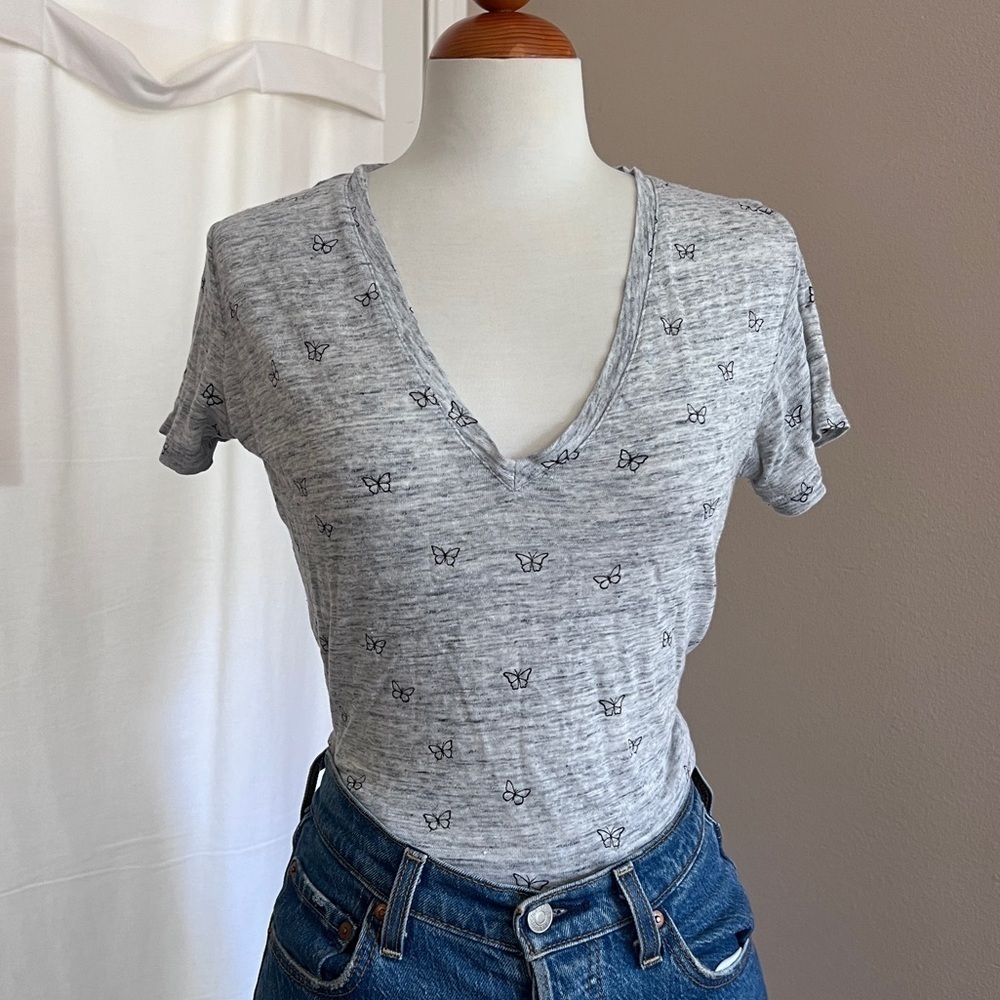 Rails Linen Blend Butterfly Tee